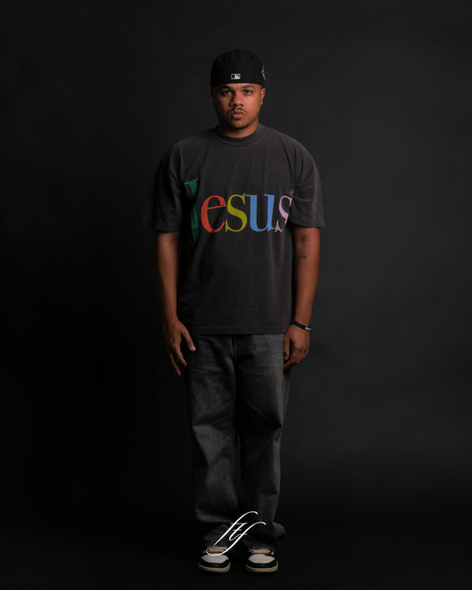 JESUS TEE VINTAGE BLACK